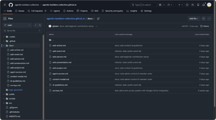 Repository instructions for coding agents