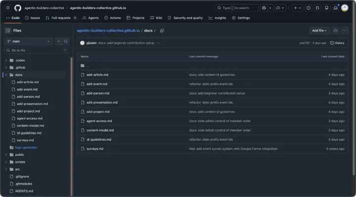 Repository instructions for coding agents