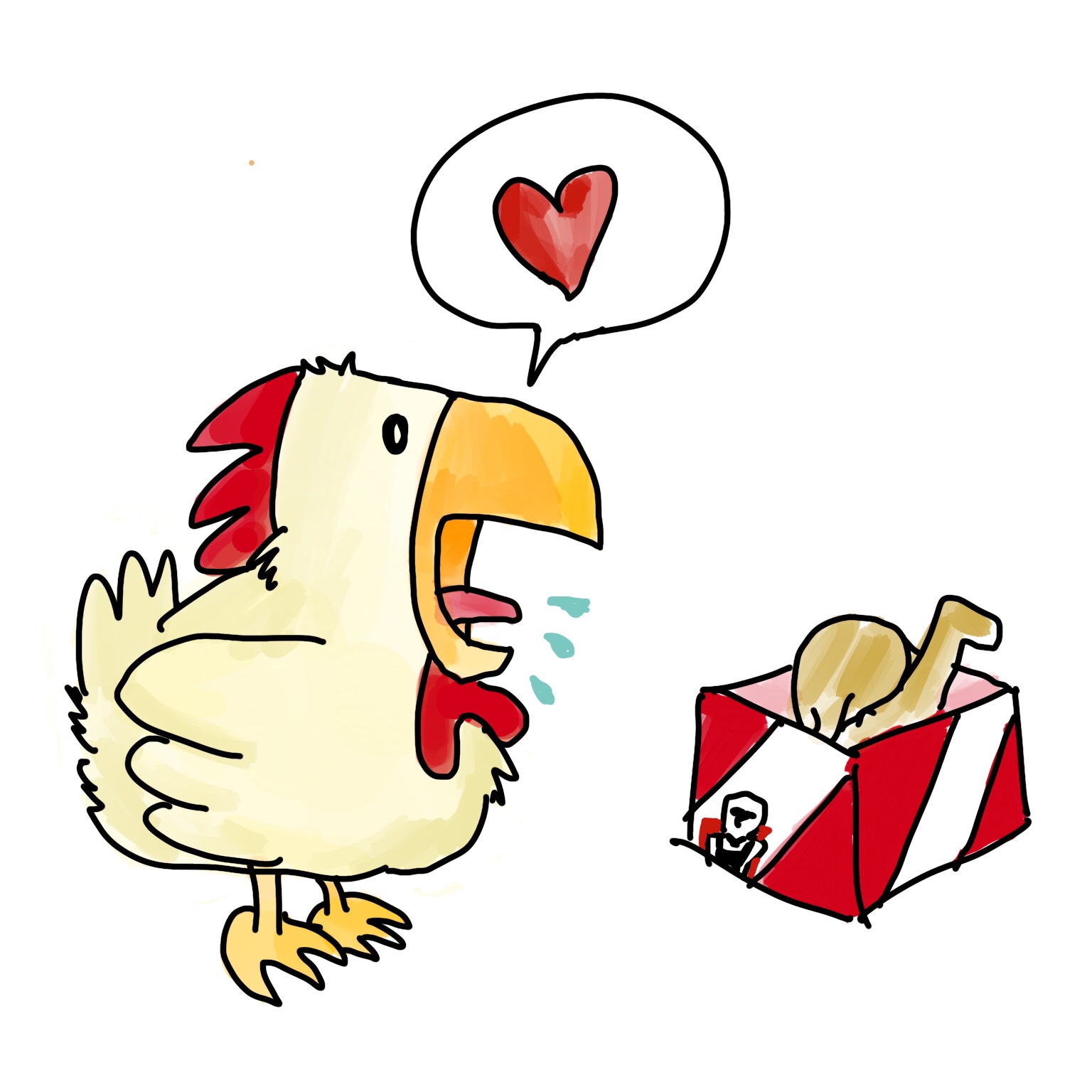 Bird Box Challenge drawing